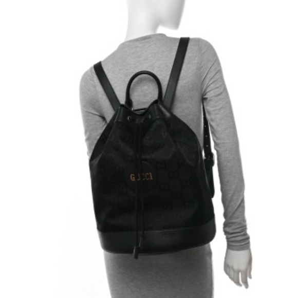 Gucci off the grid bucket drawstring backpack- black - - Picture 2 of 10